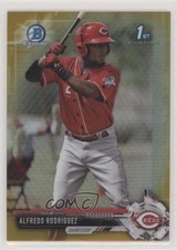 2017 Bowman Chrome Prospects Gold Refractor 36/50 Alfredo Rodriguez #BCP94 fm0