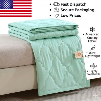 Cooling Blanket Breathable Summer Quilt Double Sided Lightweight US Stock