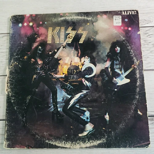 Kiss Alive! Vintage Double LP Vinyl Record Casablanca 1975 Metal Rock