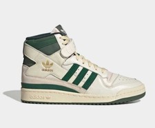 adidas Originals Forum 84 High Off White Team Dark Green GW2203 Size 4 - 12