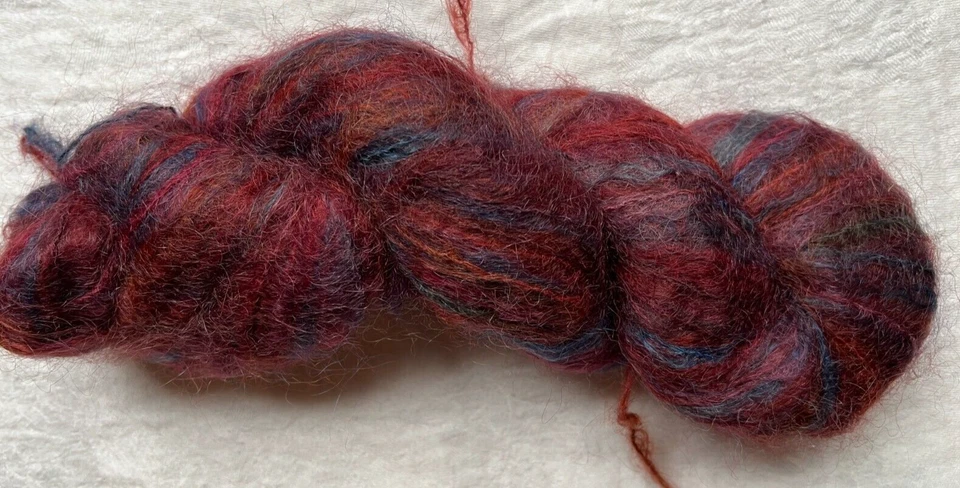 Great Adirondack Hand Painted 2 Kid Mohair Zulu/Delilah & 1 Sk Mohair No Label - Image 3 of 3