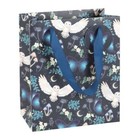 Midnight Forest Owl Print Gift Bag 23 cm – Dark Fantasy Woodland Theme Gift Bag