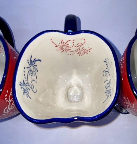 Set Of Four Temp-Tations FIREWORK FLORAL LACE Mugs, PPP-HLD-923765. RARE HTF. - Picture 9 of 13