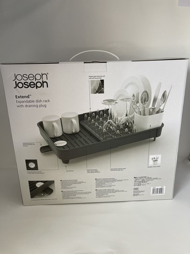 Selten!! Joseph Joseph Modern Ausziehbar Erweiterbar Geschirrkorb mit Ablassschraube NEU - Bild 2 von 3