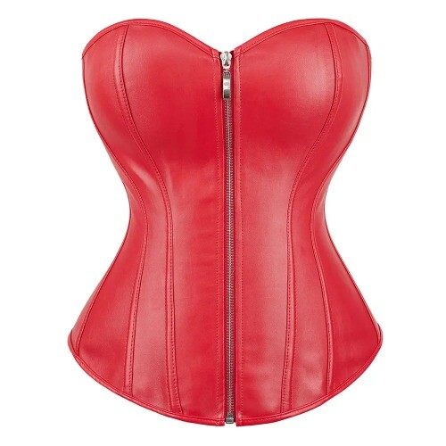 Women Corset Sexy Clubwear Bustier Overbust Women Zipper Waist Trainer Bustier - Picture 16 of 33