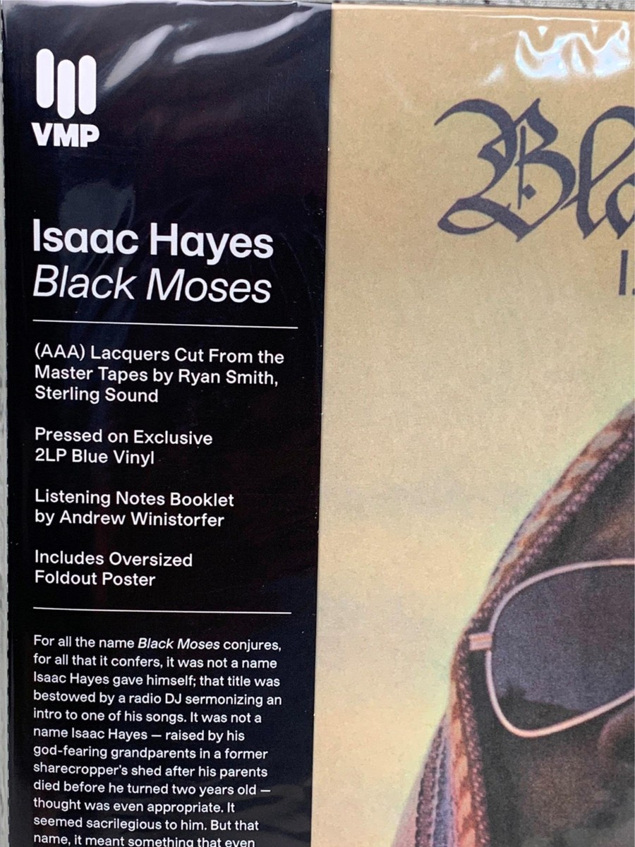 Isaac Hayes Black Moses 2LP 180 Gram Blue Color Vinyl Me Please