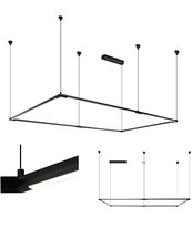 Square Pendant Light, Led Chandelier, Office Light, Dining Room Billiard