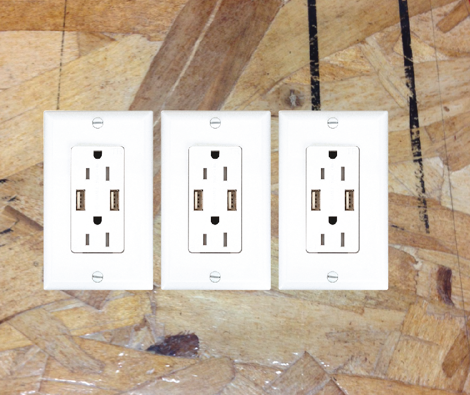 Fake Electrical Outlet & USB Wall Plate Sticker Decal 3 Pack Joke Prank Confuse eBay
