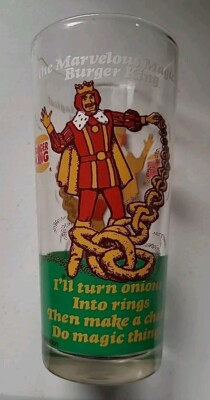 The Marvelous Magical Burger King 16 oz Glass 16 oz Glass -1979 -Excellent