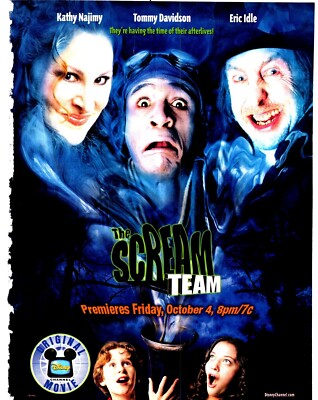 PTP134 MAGAZINE ADVERT 11X8'' SCREAM TEAM. KATHY NIJIMY TOMMY DAVIDSON ERIC IDLE