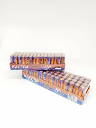 200 Pack 100 AA and 100 AAA Batteries Extra Heavy Duty 1.5v Wholesale Lot New - Picture 1 of 1