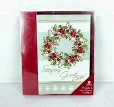 American Greetings Seasons Greetings Holiday Christmas 12 Cards & Envelopes