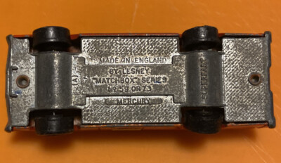 Matchbox Lesney Superfast 59 Mercury Fire Chief - Boîte D'origine - MIB