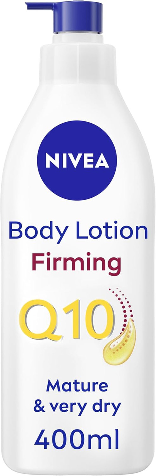 NIVEA Q10 60+ Mature Skin Body Lotion (400Ml), Nourishing Firming Cream with Q10