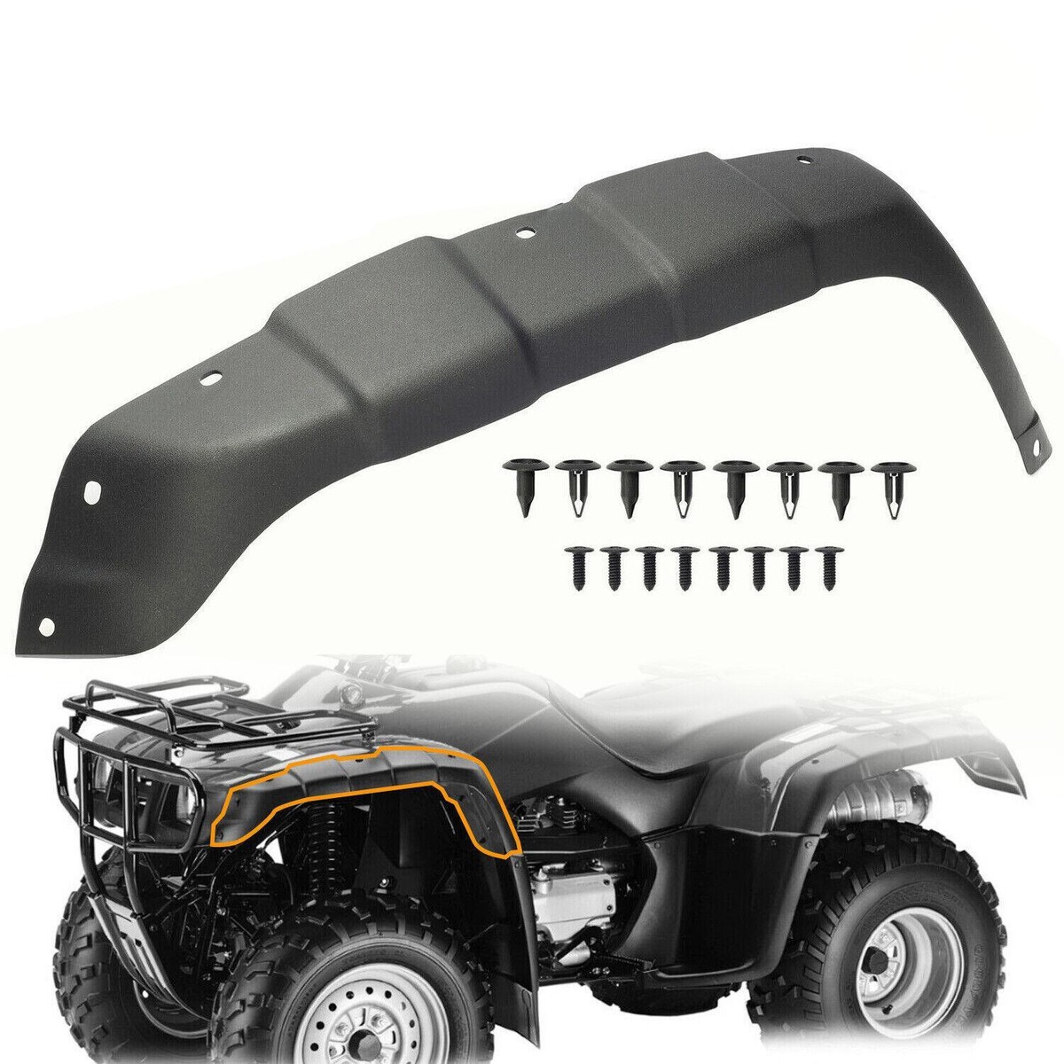 For 2000-2003 Honda Rancher 350 TRX350 LH Left Front Fender Splash