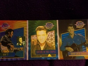 RARE ELVIS PRESLEY RIVER GROUP FOIL 3 CARDS SET  # 12~18~20 SHEET MINT CONDITION