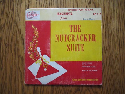 Nutcracker Suite 45 rpm Red Vinyl Extended Play Record Free Ship