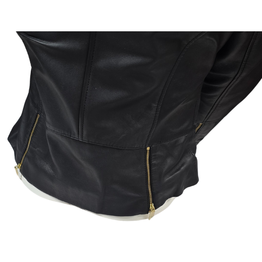 Ted Baker Women's Black Pure Leather Lizia Minimal Asymmetric