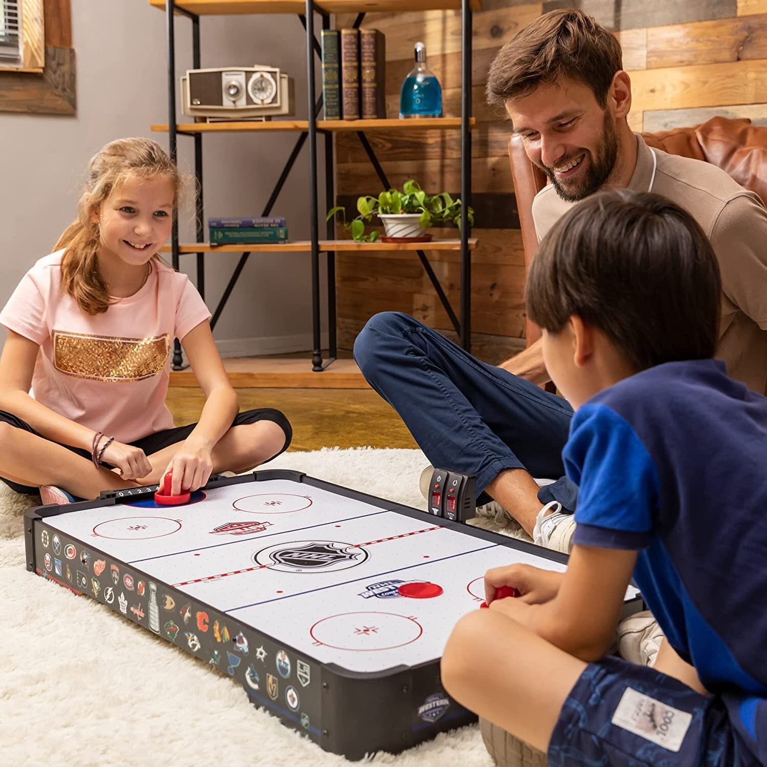 Air Hockey Table Top Indoor Games and Pucks & Pushers Air Hockey