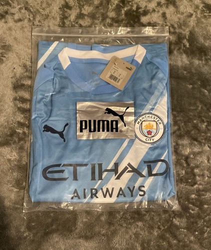 Football Man City Shirt Home Large - Picture 4 of 4