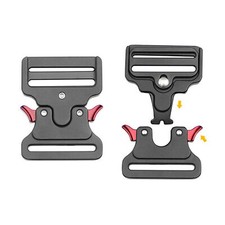 50mm Quick Release Men Belt Buckle Metal Tactical Military Strap Buckle Red