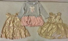 Lot of Cute Girl Dresses Size 12 month Excellent Condition