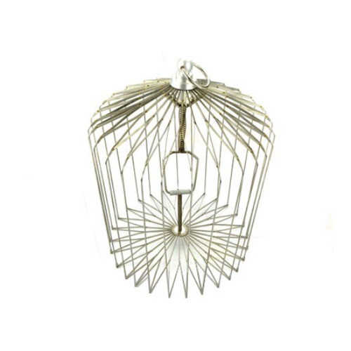 Silver Steel Appearing Bird Cage (Large Size) Dove Cage Stage Magic Tricks Props - Picture 2 of 5