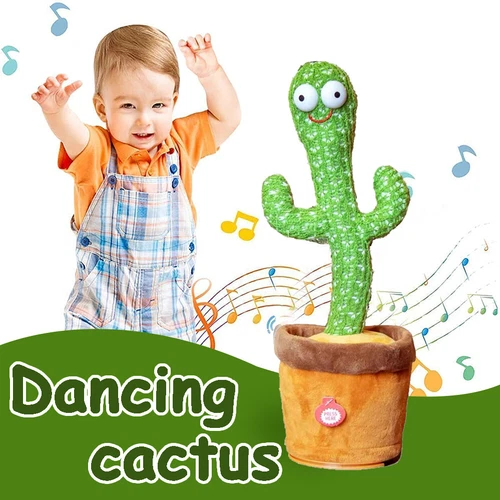 Talking Toy Cactus Toy Dancing Cactus Doll Speak Talk Sound Record Repeat Kawaii - Picture 9 of 15