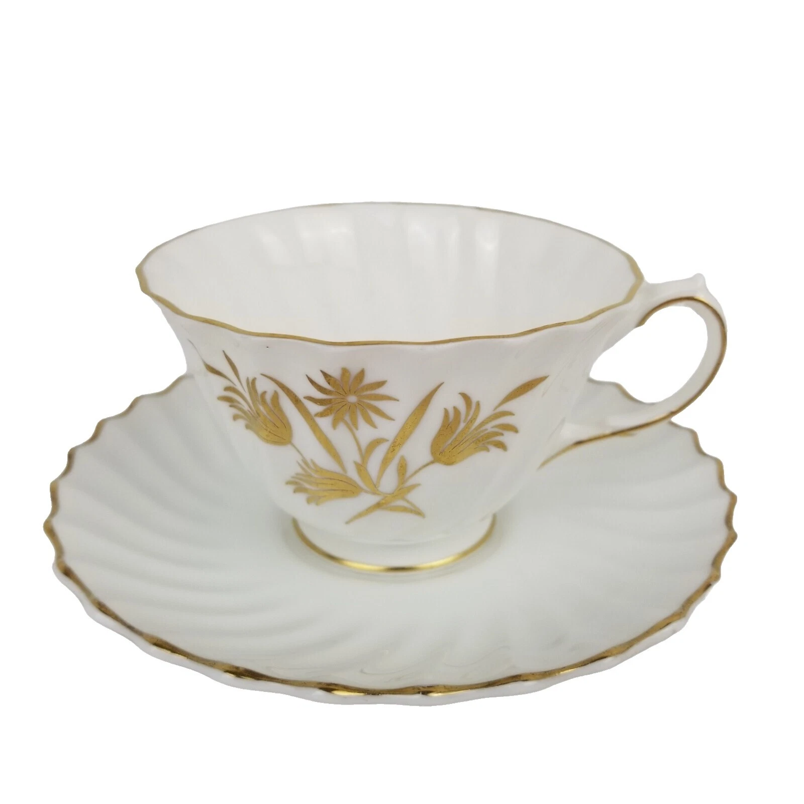 Royal Doulton Floral Ceramic Cups & Saucers