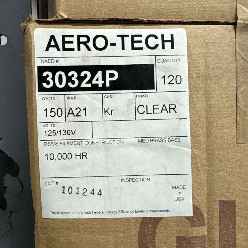 150A21/CLARO 130V TS LARGA VIDA ÚTIL 10.000 HORAS MEDIA VIDA-AERO-TECH MARCA #30324P Foto 4 de 4