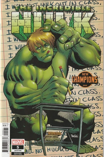 The Incredible Hulk # 5 Champions Variant Cover NM Marvel 2023 [R9]