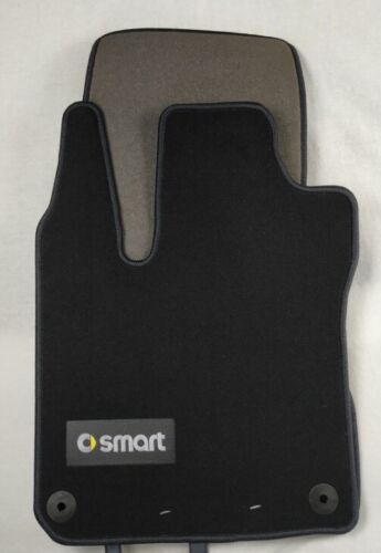 A4536808403 9J74 SMART 453 FORTWO LHD FLOOR MAT VELOUR BLACK X2 THOMATEX NEW - Picture 1 of 1
