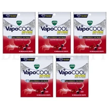 Vicks VapoCool Severe Medicated Sore Throat Drops Cherry Flavor 45ct Lot of 5
