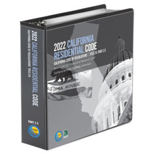 2022 California RESIDENTIAL Code - BOOK & BIN...