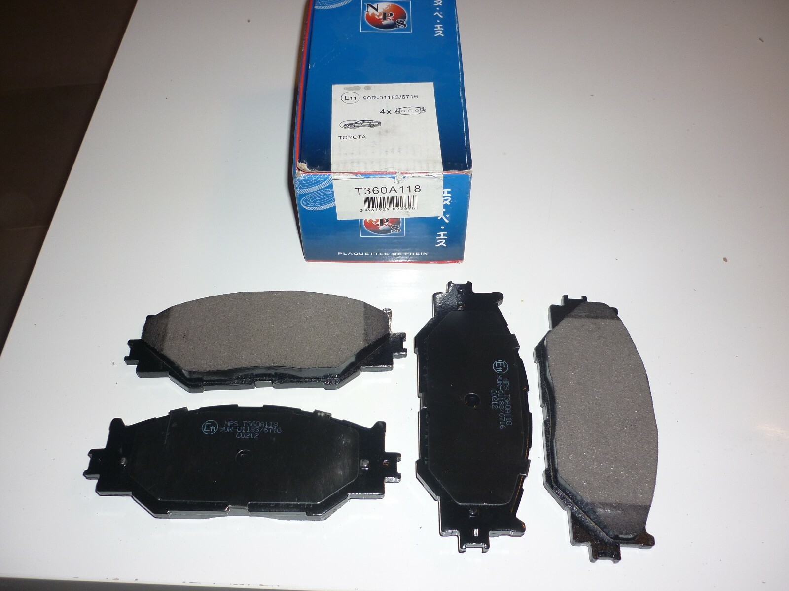 Plaquettes de frein avant T360A118 pour Lexus IS 2 et Toyota