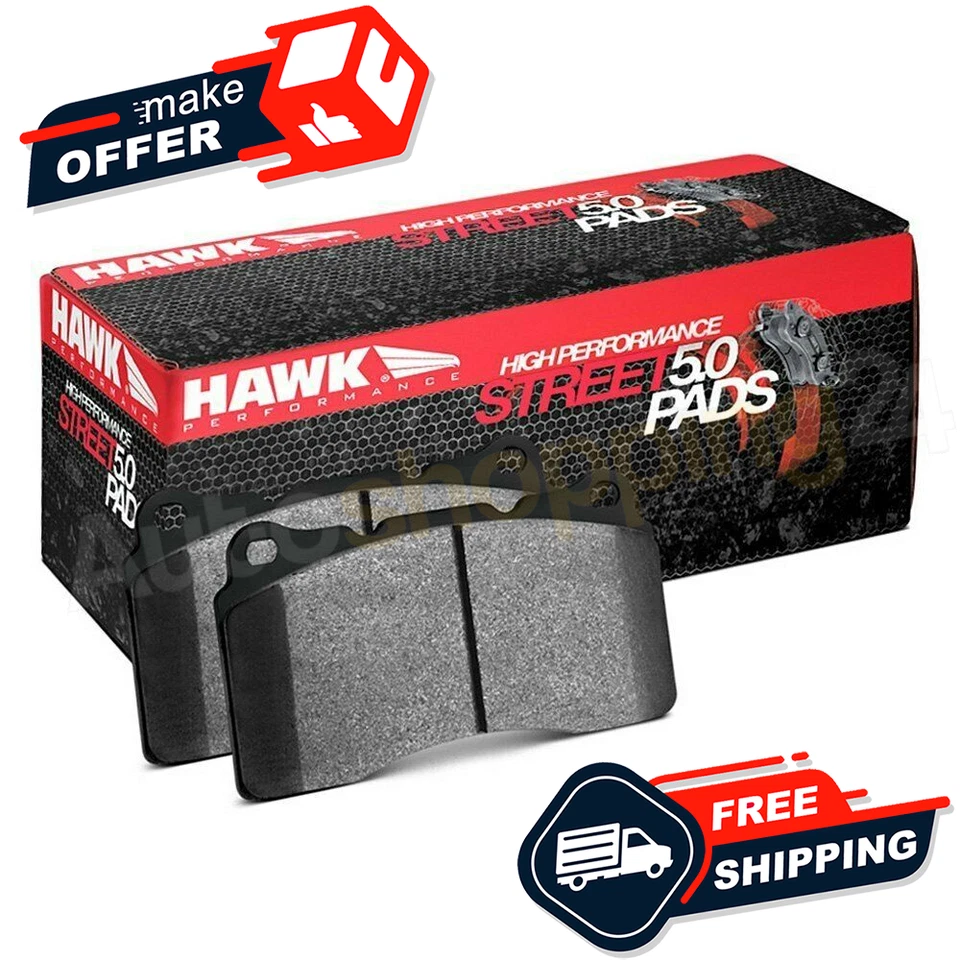 Hawk HB727B.592 Street 5.0 HPS 5.0 Compound Brake Pads for 16-17 Chevy Camaro - Image 2 of 4