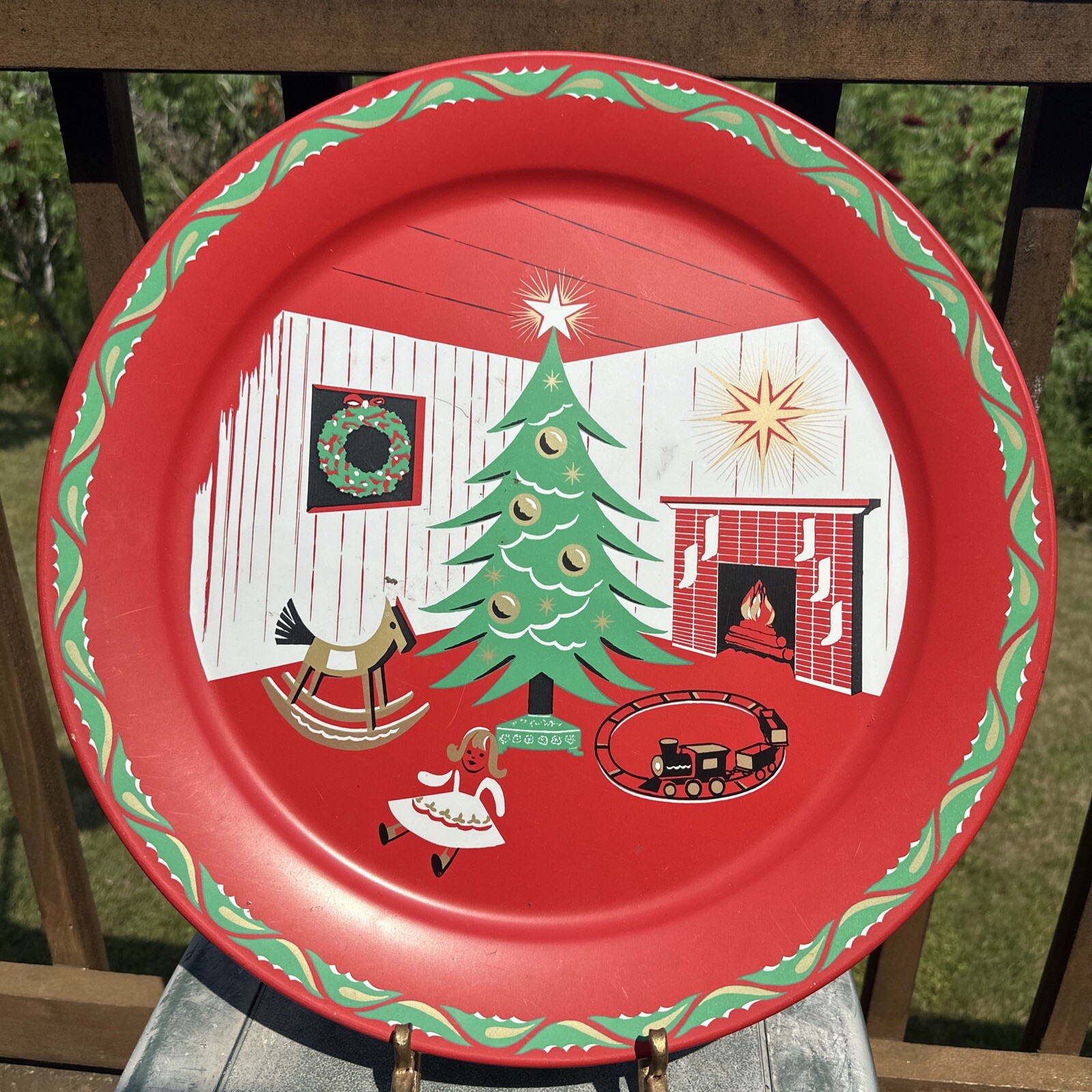 $REDUCED$ 1950s Marcelline Stoyke Christmas Metal 19