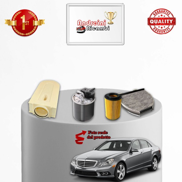 Set Service 4 Filter Mercedes E Klasse 300 Hybrid W212 150KW 204CV Von 2011->-image