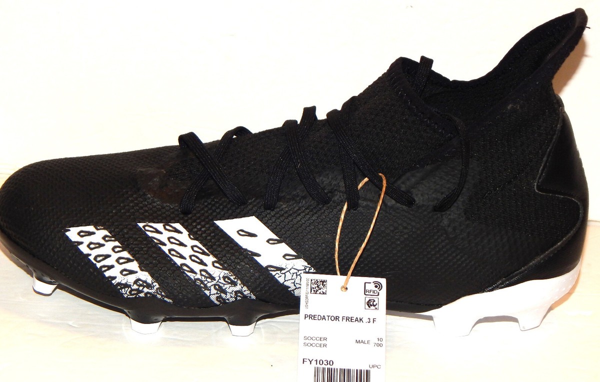 シューズ ADIDAS PREDATOR FREAK BLACK Adidas Predator Freak + FG - Black-White Soccer Cleats – ProSoccer