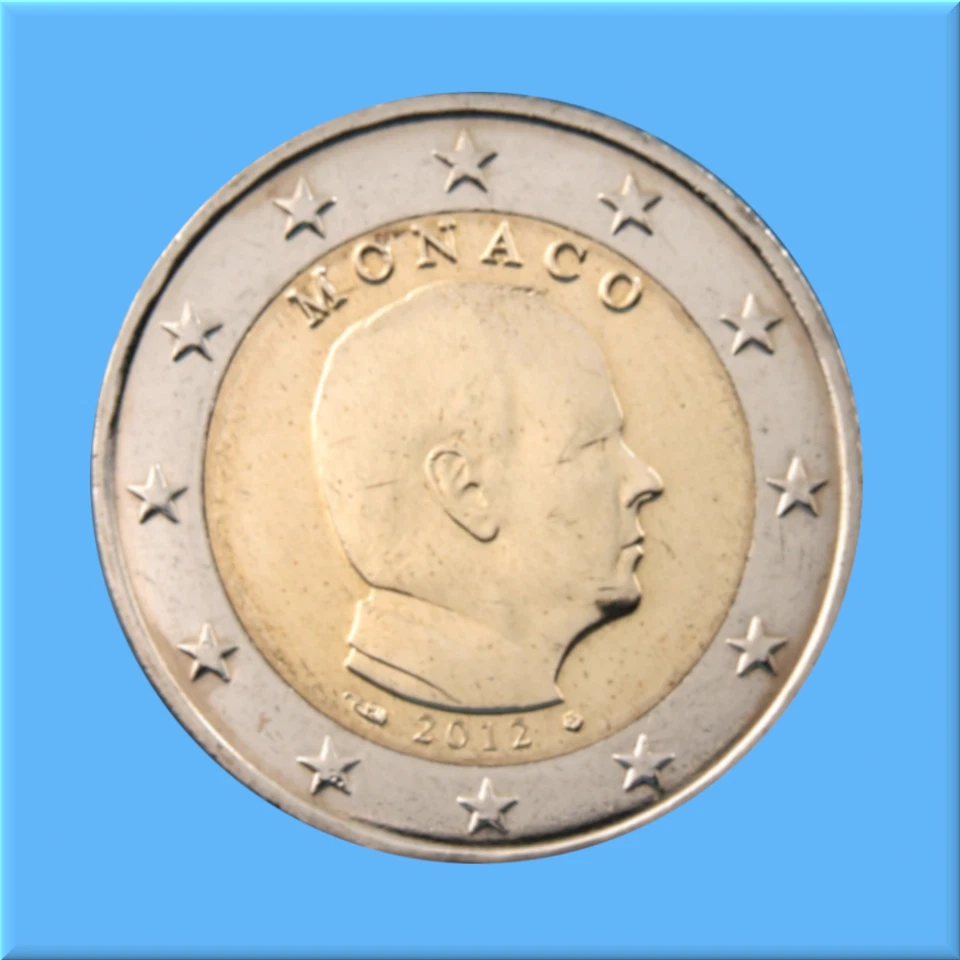 2 Euro Kursmünze Monaco 2012 - Bild 1 von 1