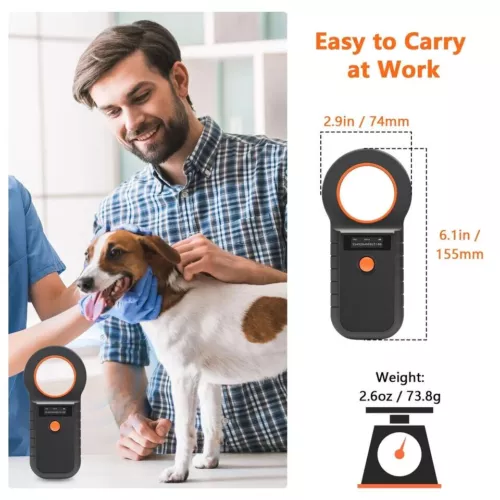 Pet Dog Cat Microchip ID Reader 134.2Khz RFID Bluetooth Animal Tag Scanner ISO - Bild 4 von 12