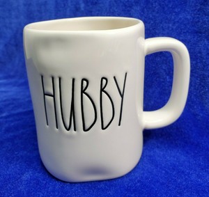 Rae Dunn Artisan Collection Magenta Hubby Coffee Mug Farmhouse Decor Ebay