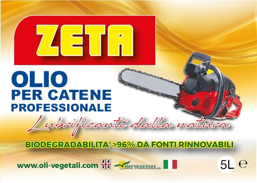 OLIO PER CATENE MOTOSEGA VEGETALE LUBRIFICANTE 5L ANTIGRIPPANTE - DETERGENTE - Immagine 4 di 4