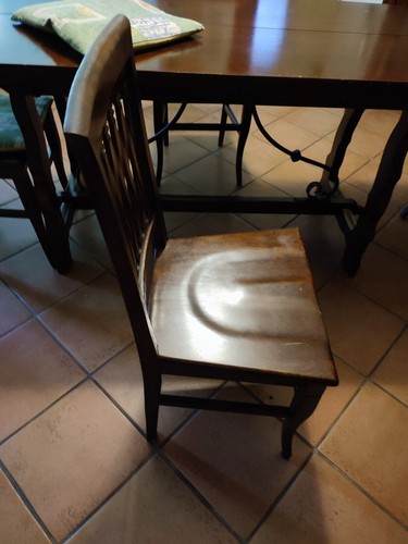 tavolo fratino in legno e allungabile con 6 sedie. - Foto 3 di 5