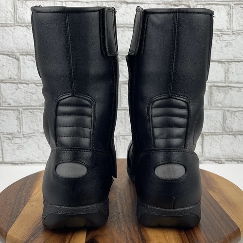 Bilt Hipora Men 11 Waterproof Breathable Armored Black Leather Motorcycle Boots - Picture 3 of 14