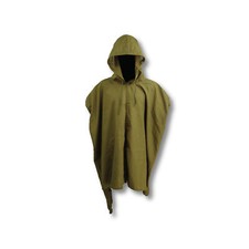 German Style Poncho, Hooded Heavy Weight Cotton Outdoor Coat