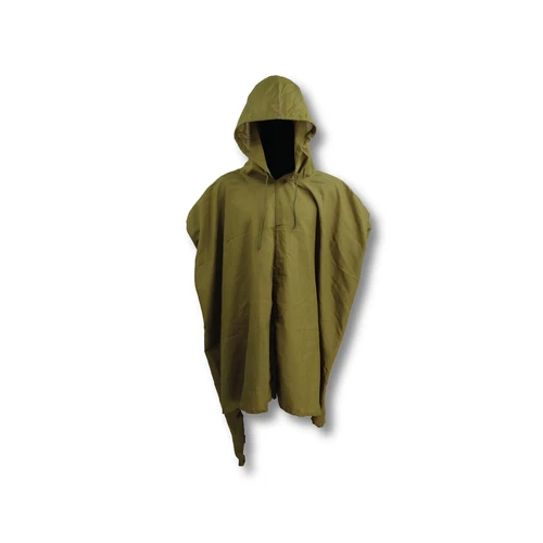German Style Poncho, Hooded Heavy Weight Cotton Outdoor Coat