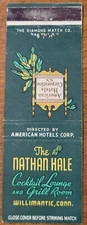 Matchcover USA Willimantic Connecticut The Nathan Hale Cocktail Lounge and Grill