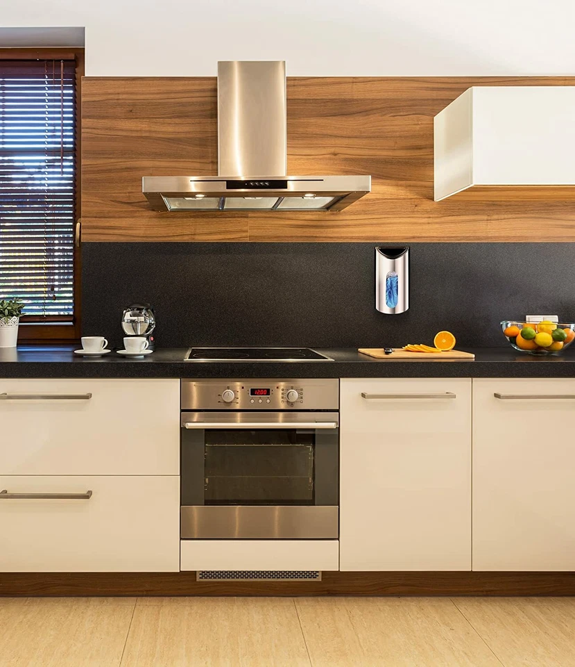 Soporte y dispensador de bolsas de plástico para supermercado Utopía Cocina Foto 4 de 4