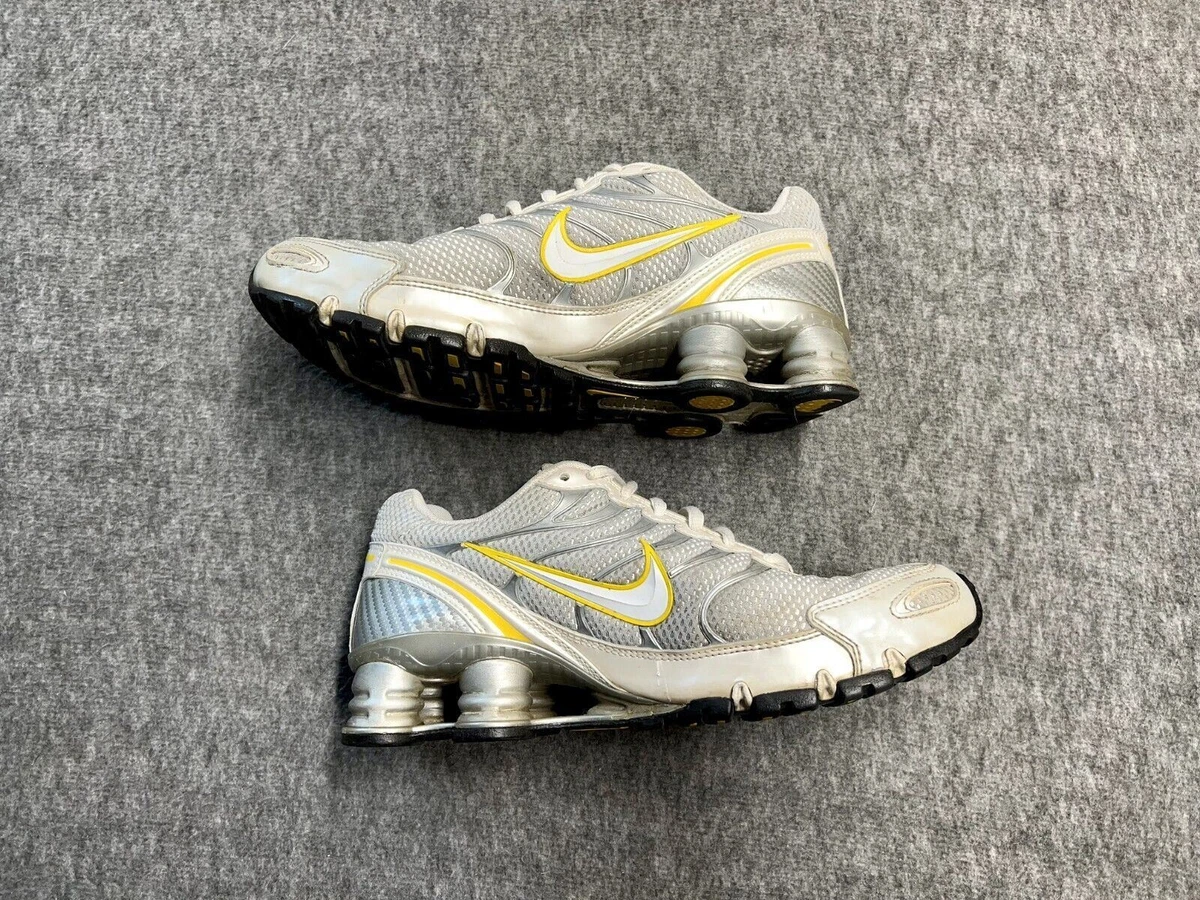 womens all white nike shox
